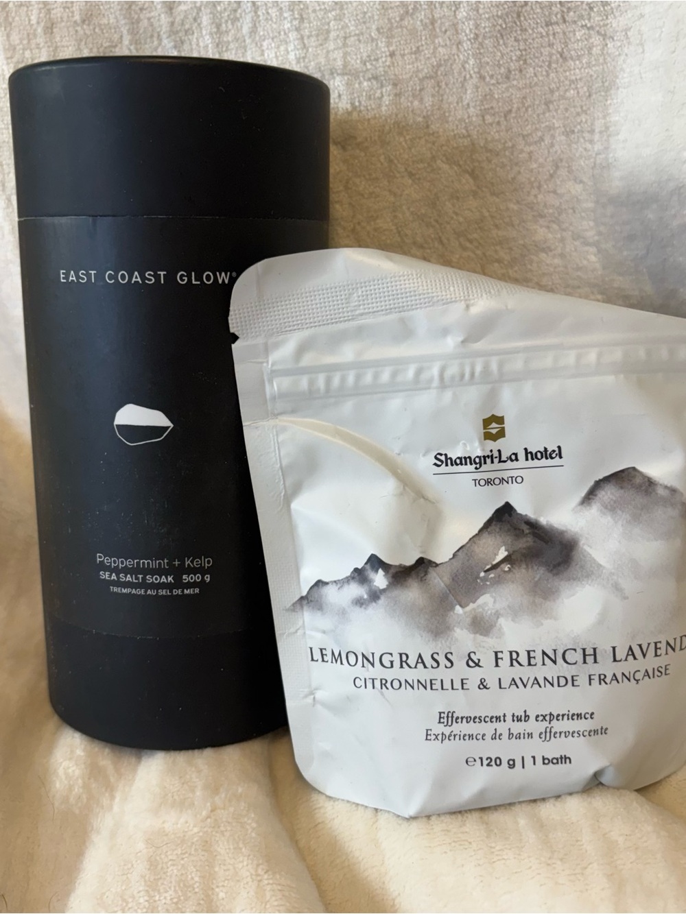 East Coast Glow & Shangri-La Hotel Toronto Sea Salt/ Bath Salt bundle